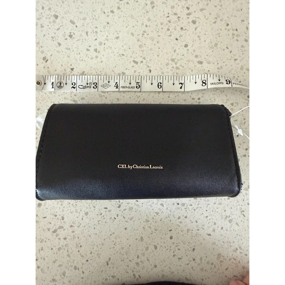 NWT CXL by Christian Lacroix Park Small Clutch Wristlet Black